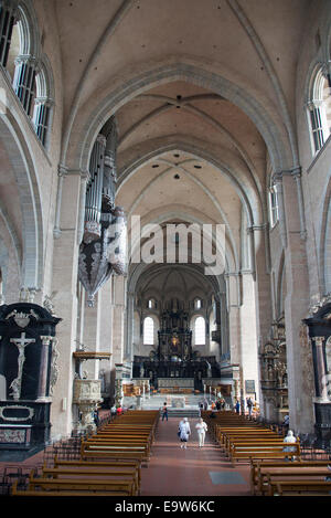 Interior Saint Peter's Cathedral Trier Upper Mosel Valley Germany Stock Photo