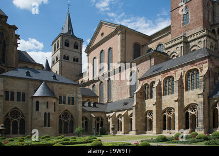 Saint Peter's Cathedral quadrangle Trier Upper Moselle Valley Germany Stock Photo