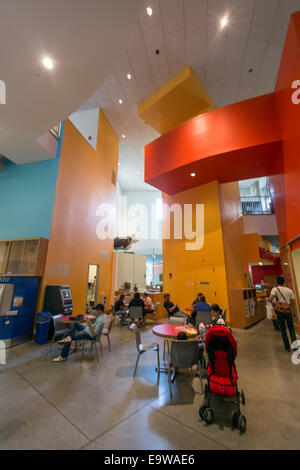 Interior of the Ray and Maria Stata Center or Building 32,  designed by Frank Gehry, Cambridge, Massachusetts. Stock Photo