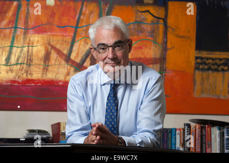 Alistair Darling, during an interview in which he announced his intention to stand down as an MP at the next general election. Stock Photo