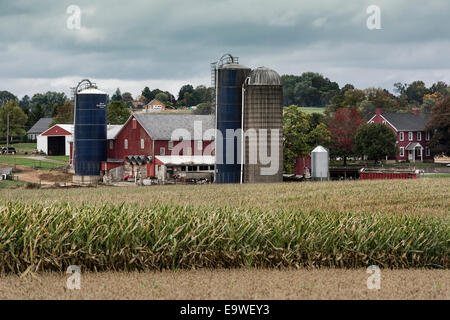 Farm in Lancaster County, Pennsylvania, USA Stock Photo