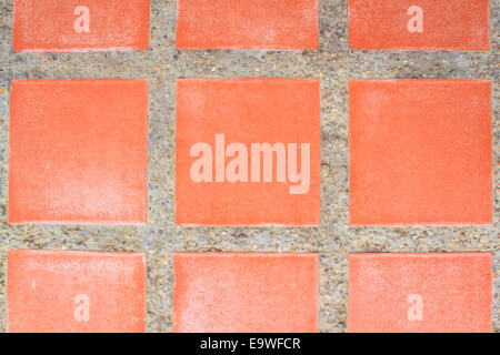 ceramic floor tiles close up texture in the park Stock Photo