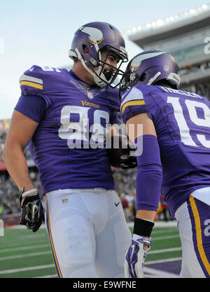 Minnesota Vikings tight end Chase Ford waits for practice to begin at ...