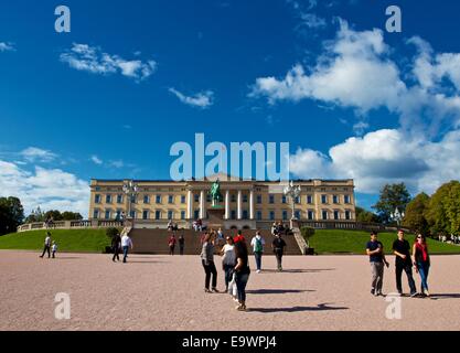 Royal palace in Oslo, Norway Stock Photo