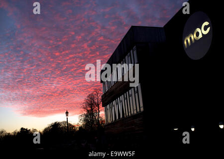 Midlands Art Center Mac At Dusk In Cannon Hill Park Birmingham Stock