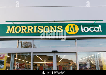 A Morrisons M Local supermarket shop Stock Photo