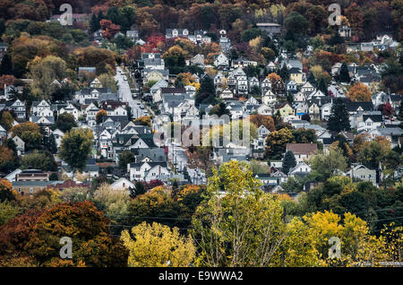 Cluster of houses, Scranton, Pennsylvania, USA Stock Photo