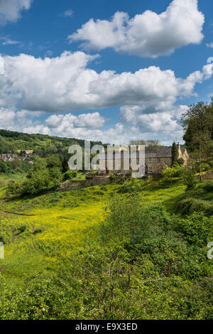 View from Butterrow Lane in Stroud, Gloucestershire, UK Stock Photo