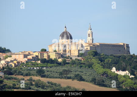 Landscape view of the Shrine of Loreto, Italy Stock Photo