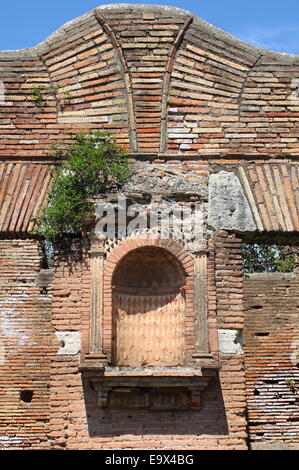 Alcove for statue in Ostia Antica, the old Harbour of Rome, Italy