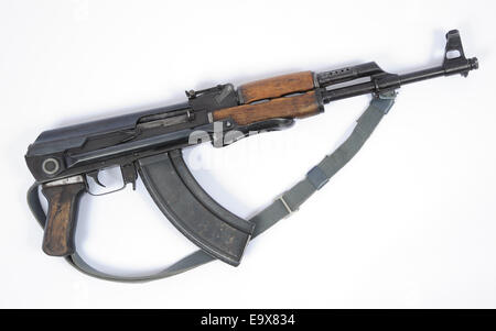 East German MPIkS version of AK47 Assault rifle Stock Photo