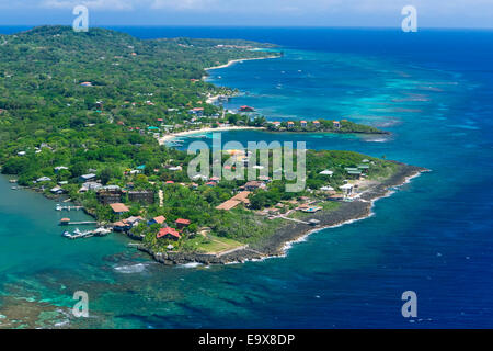 Aerial view of Roatan's West Bay Beach Stock Photo - Alamy