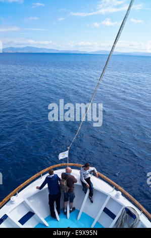 'Maria Star' Kos - Bodrum passenger ferry at sea, Kos, Greece Stock Photo