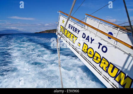 'Maria Star' Kos - Bodrum passenger ferry at sea Stock Photo