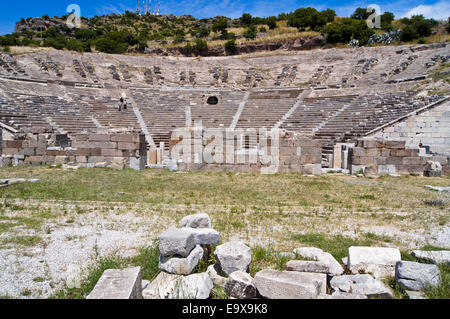 Dorian and Roman amphitheatre, Odeon,  Halicarnassus, 4th. century BC and 2nd century AD, now Bodrum, Turkey Stock Photo