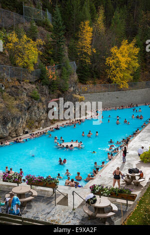 Hot Springs swimming pool, Radium Hot Springs, Kootenay National Park ...