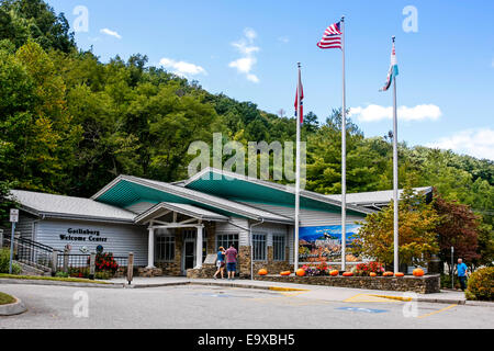 Gatlinburg Welcome Center in Tennessee Stock Photo