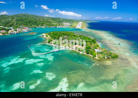 Aerial photo of Juan Manuel Galvez Internationa Airport on Roatan Aerial photo of Juan Manuel Galvez Internationa Airport on Roatan