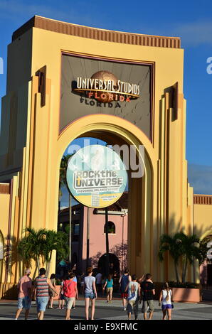 The Entrance to Universal Studio's at Universal Resort Orlando, Florida, USA. Stock Photo