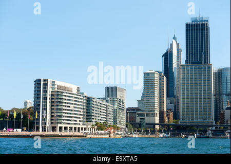 Urban buildings near the sea in Sydney, Australia Stock Photo