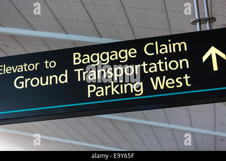 Denver International Airport on typical Sunday morning. Stock Photo