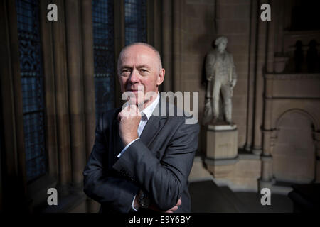 Sir Richard Leese, leader of Manchester City Council, pictured at the city's Town Hall. Stock Photo