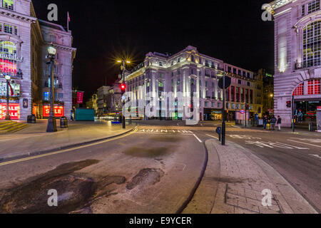 Piccadilly circus, London, in the night. Stock Photo