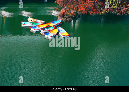 Shenzhen Workers Cultural Palace artificial lake Stock Photo