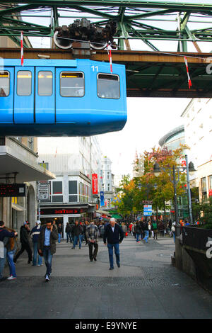 Schwebebahn. Suspension railway. Wuppertal. Nordrhein-Westfalen. Germany Stock Photo