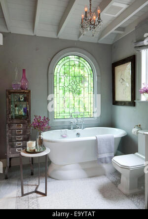 bathroom and tub Stock Photo