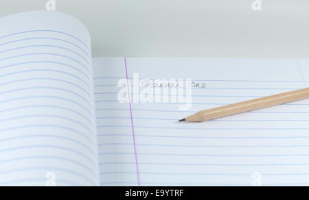Writing Chapter 1 Stock Photo