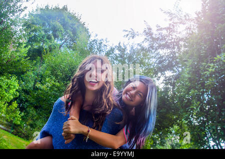 Teenagers messing about Stock Photo - Alamy