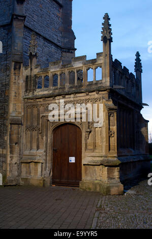 All Saints Church porch, Evesham, Worcestershire, England, UK Stock Photo