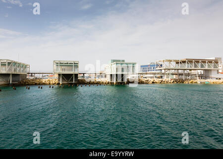 Limassol new marina units awaiting occupation. Stock Photo