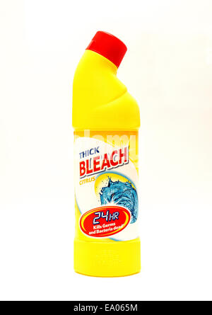 bottle bleach Stock Photo