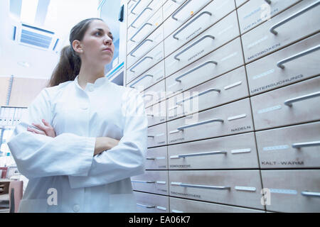 Portrait of pharmacist in pharmacy Stock Photo