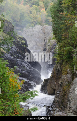 Canyons and waterfalls of Ste. Anne de Beaupre, Quebec. Stock Photo