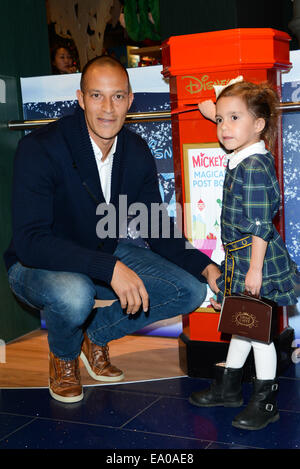 London, UK. 4th November, 2014. Bobby Zamora attends the Disney Store launches its annual “Share the Magic” charity campaign at its Oxford Street Store to support The Great Ormond Street Hospital Children’s Charity and nominated children’s charities across the country in London. Credit:  See Li/Alamy Live News Stock Photo