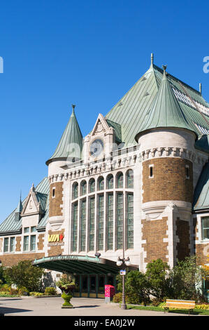 Quebec city train station, Quebec, Canada Stock Photo