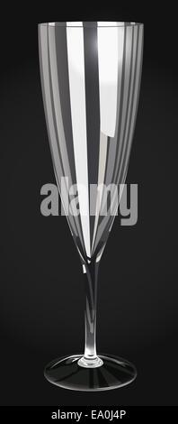 Glass of Champagne on Transparent Background Vector Illustration Stock