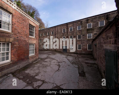 arkwrights Mill,Cromford,derbyshire.......the Worlds first factory Stock Photo