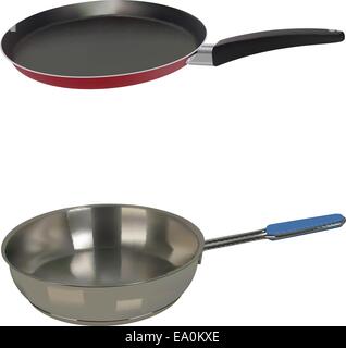 Vector pans isolated on white baackground Stock Vector