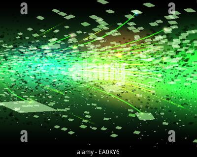 vector abstract colorful futuristic background, eps 10 file, gradient mesh and transparency used Stock Vector