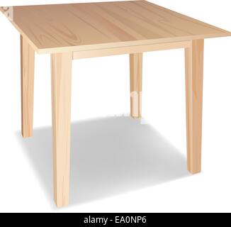 Wooden Table Illustration Vector Furniture Icon Stock Vector Image ...