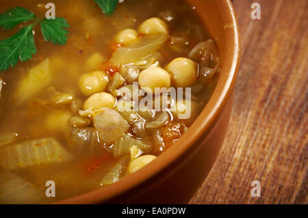 Moroccan traditional soup - harira Stock Photo