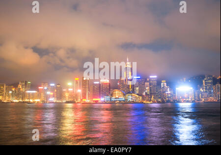Hong Kong night view Stock Photo