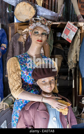 The Land of Lost Content , a museum of 20c British popular culture, Craven Arms, Shropshire, UK. Wartime fashions Stock Photo