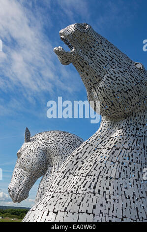 The kelpies, Helix Park, Falkirk, Grangemouth,  Scotland, UK Stock Photo