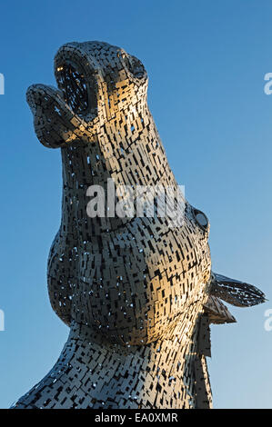 The kelpies, Helix Park, Falkirk, Grangemouth,  Scotland, UK Stock Photo