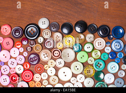 Colorful buttons as a rainbow background for design Stock Photo
